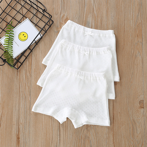 Distribution on behalf of all seasons mesh hollow white cotton children's men's and women's boxer briefs leggings briefs bread pants
