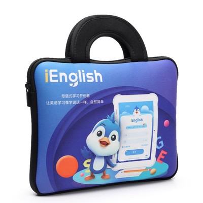 批發定制IEnglish英語學生機閱讀平板電腦收納保護皮套手提包袋