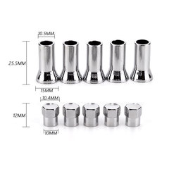 卡口式氣門嘴TR414AC喇叭套全套 氣門嘴帽 10件套