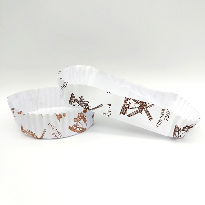Ship windmill Film circular windmill Film high temperature Anti-oil Cupcakes Base bracket bread Paper tray