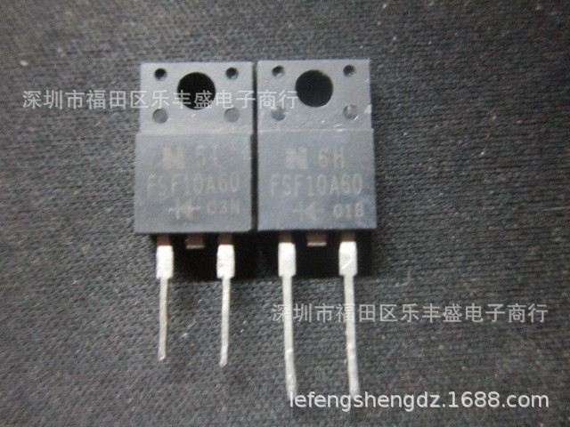 F10A60 FSF10A60 拆机英达 TO-220F-2 10A 600V 整流二极管