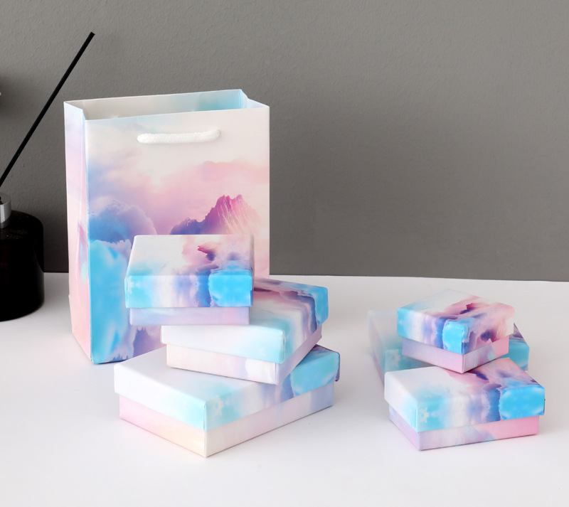Fashion Style 1 Piece Fashion Solid Color Paper Jewelry Boxes
