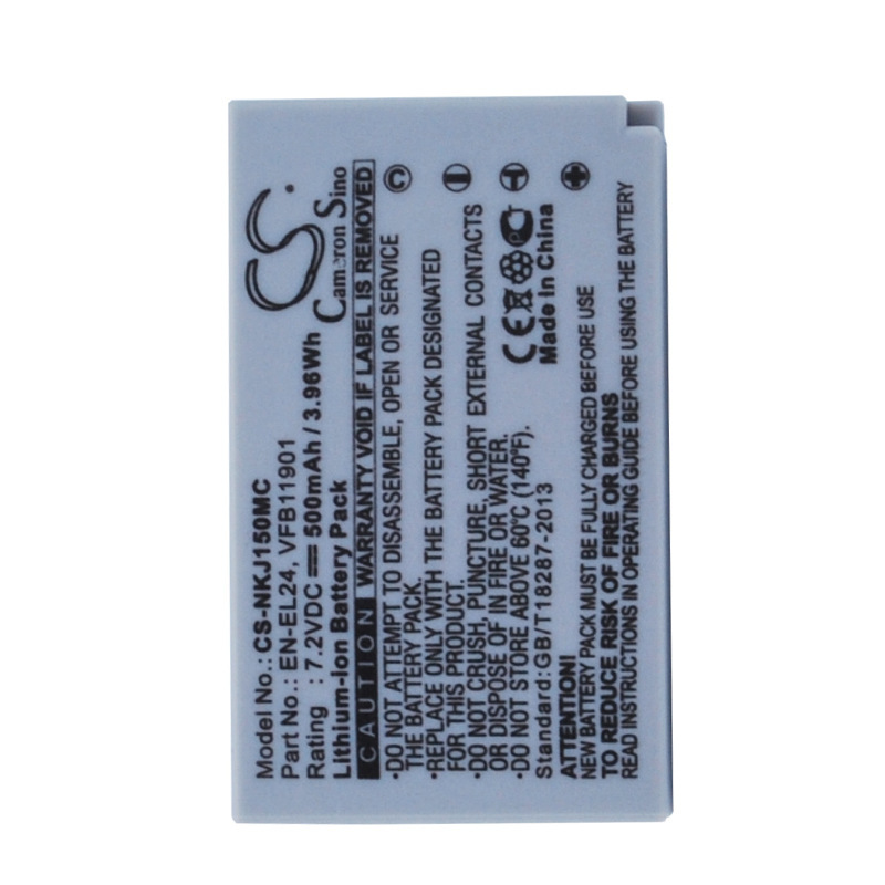 厂家直供CS适用尼康Nikon1 J5数码EN-EL24 VFB11901正品相机电池