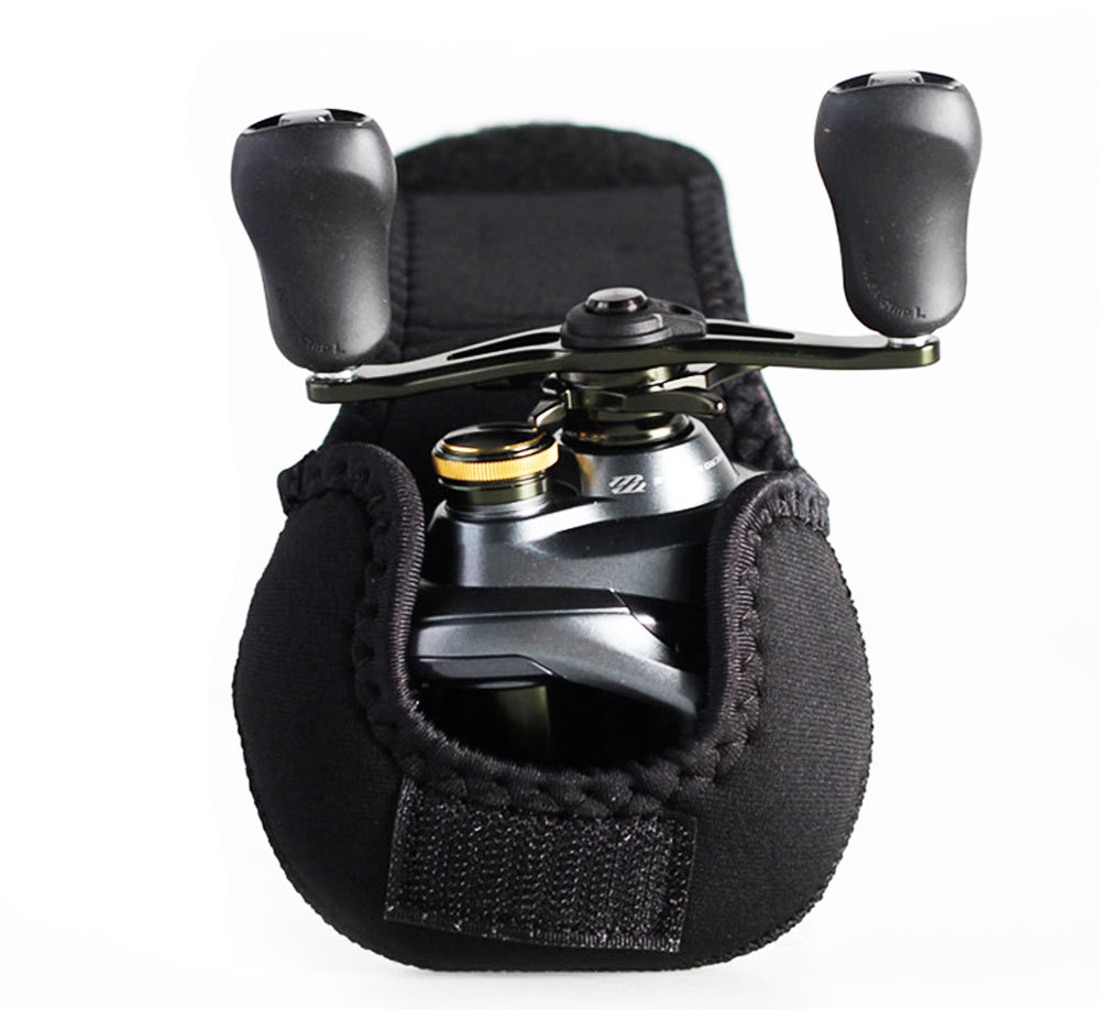 Equipo de pesca al por mayor, caña de pescar, bolsa para carrete de baitcasting, bolsa para carrete de pesca marítima, funda protectora de almacenamiento, protector de caña con correa portátil