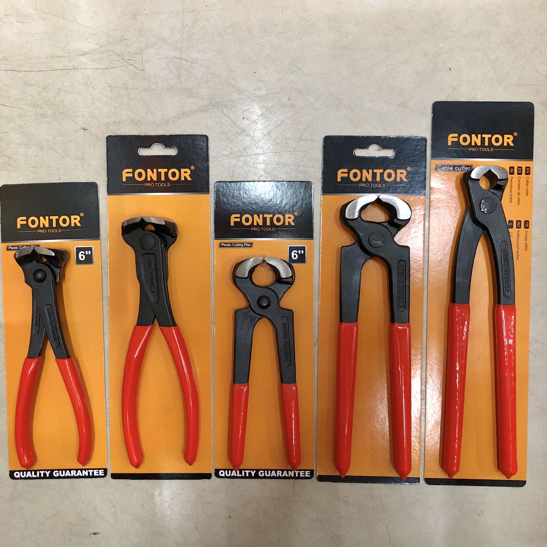 扎线钳顶切钳胡桃钳切钉子钳子沾塑柄钳子拔钉子钳子6寸7寸8寸9寸