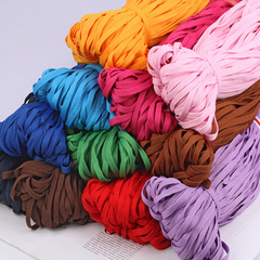 29-color low-elastic 8mm shoelace cord, 0.8cm wide shoelace, can be used as a binding cord, hat cord, trouser waist cord