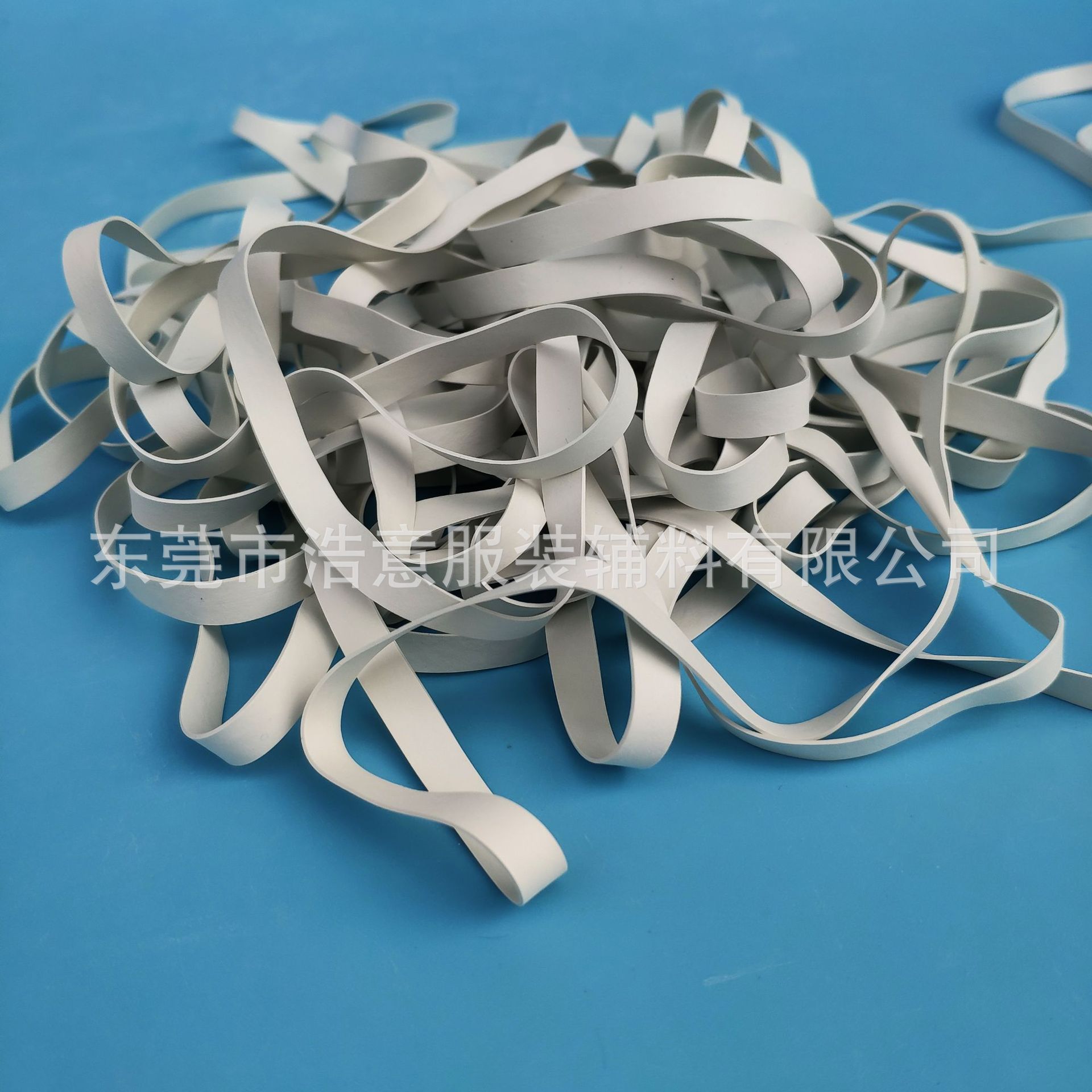 供应高弹口罩天然橡胶带 浴帽橡胶松紧带 防护服天然橡胶带