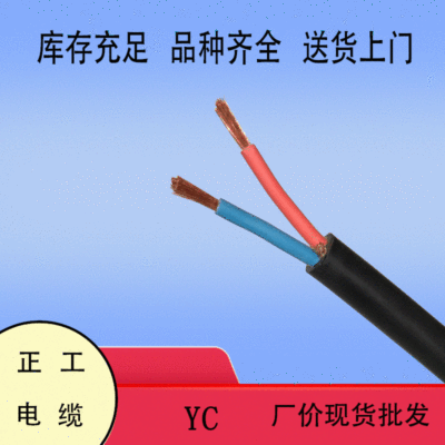 Manufactor Direct selling Copper core Rubber Cable Flexible cable 2*0.5 square Copper core Wire and Cable