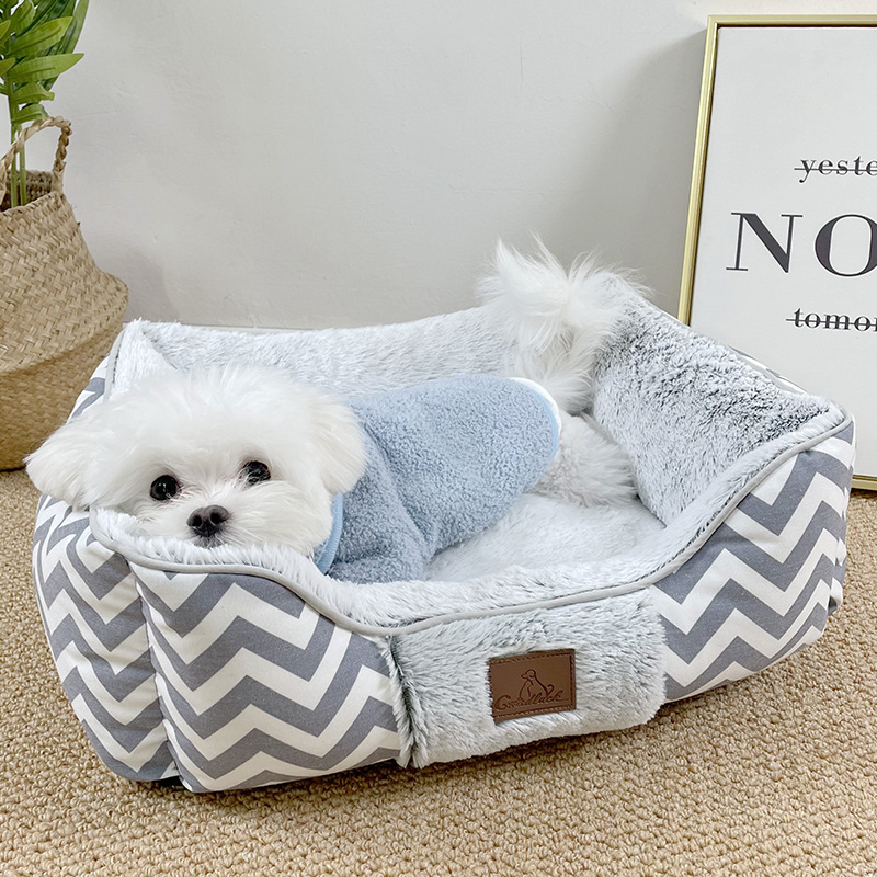 Gouwn Four Seasons Снос и стирание маленьких и маленьких домашних животных в зимних теплых кроватях для собак оптом зимой