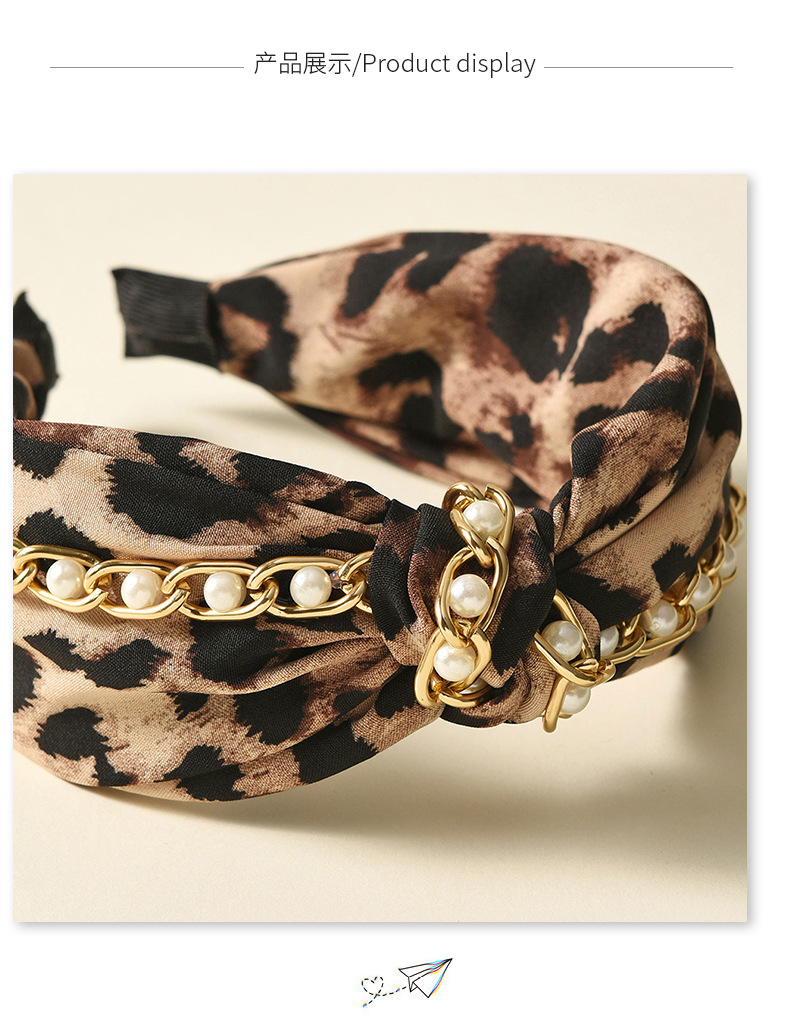 130g Weight Headwear Classification Wedding, Travel Occasion Women'S Gender Fashion Style Coffee Color  New Wide-sided Retro Cross-knotted Headband 4