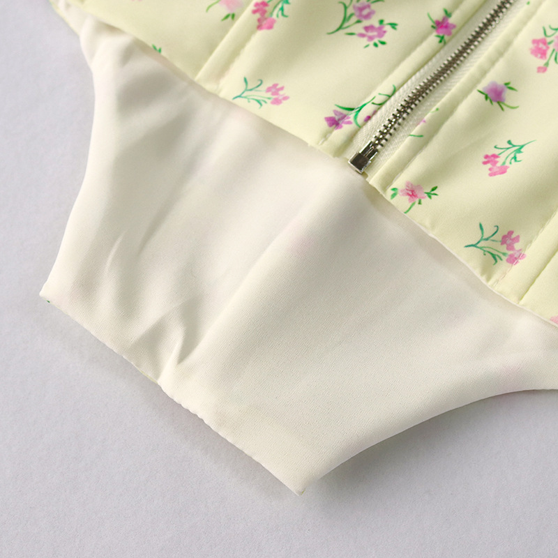 camisola floral con cordones de verano NSHT117842