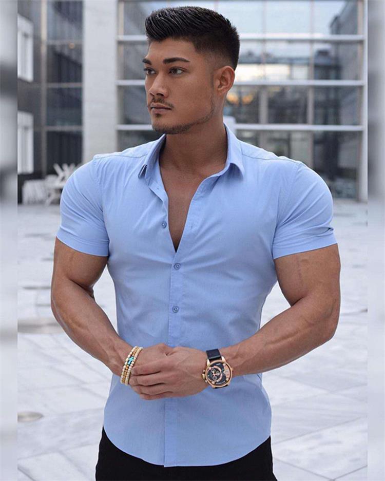 dress shirts for men with muscles Men's Performance Polo Shirts Athletic Fit, Wrinkle-Free, Built for Comfort Tagged "professional" Barbell Apparel