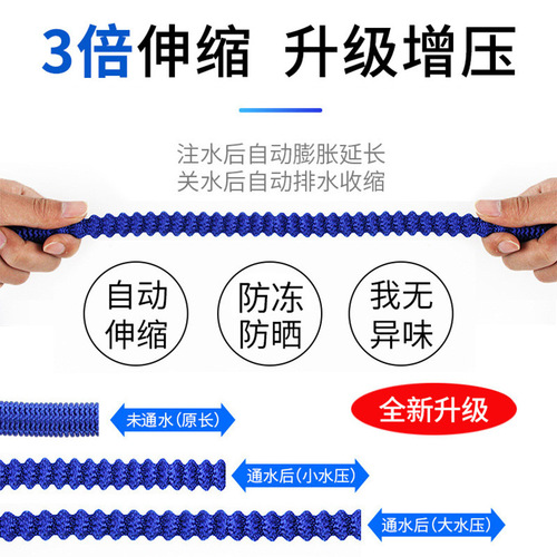 Factory direct sales high-pressure metal car wash water gun household garden car wash water pipe flower watering telescopic water pipe set