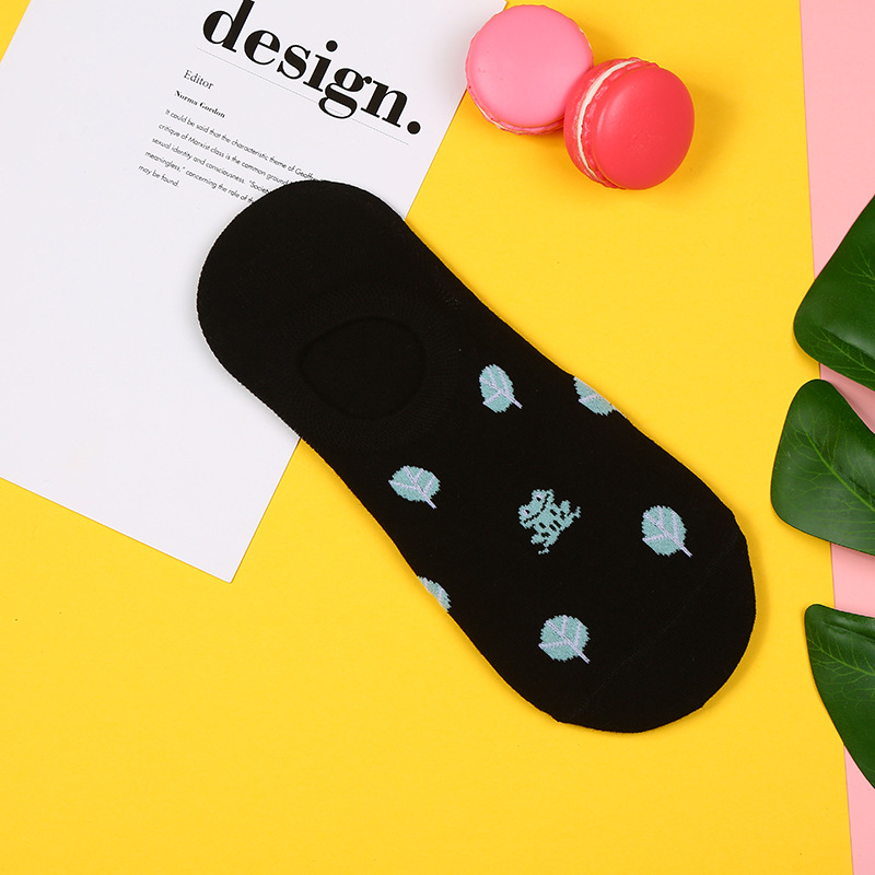 Unisex/Men and women can be personalized cartoon super short tube (boat socks) socks