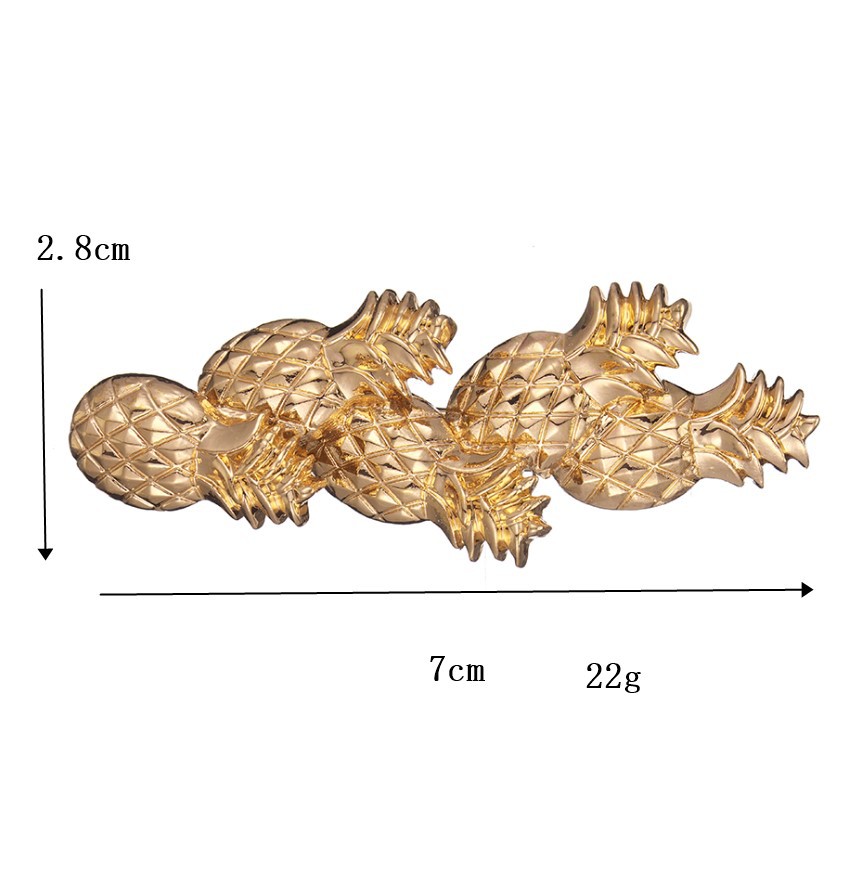 Neue Legierung Ananas Haarnadel Obst Entenschnabel Clip Großhandel display picture 1