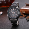 Fashionable quartz watch, steel belt, trend headband, calendar, simple and elegant design, wholesale