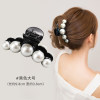 Black hair accessory from pearl, big small crab pin, hairpins, wholesale, Chanel style