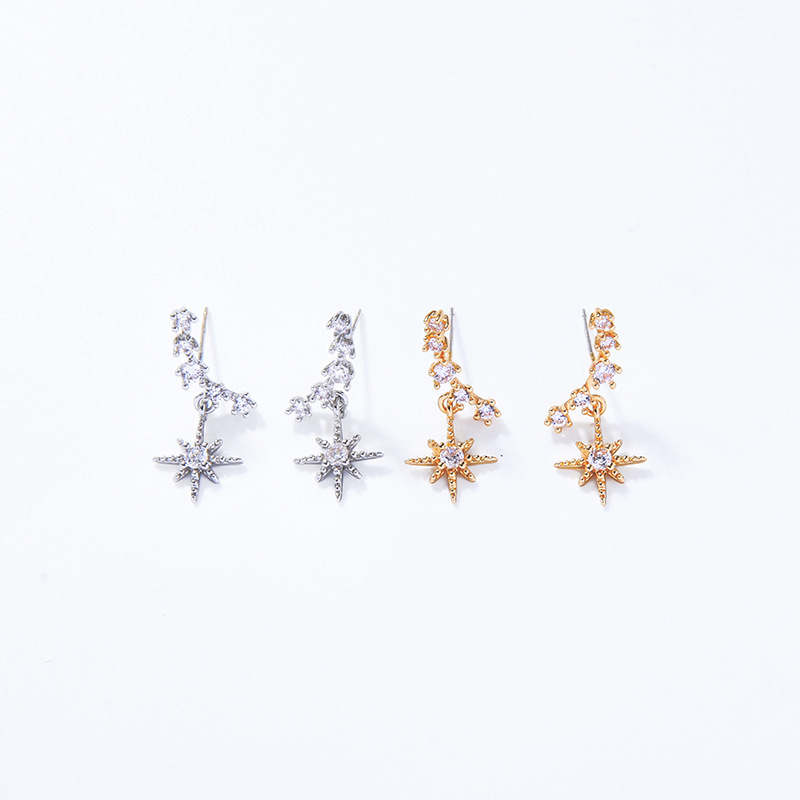 Korean Fashion Diamond Earrings display picture 8