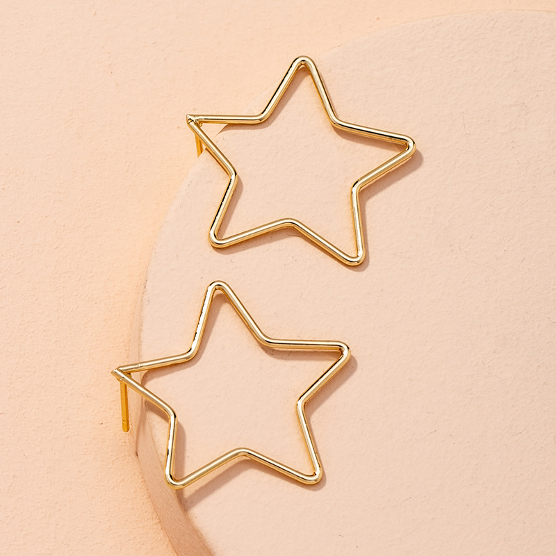 Star-shaped Simple Geometric Earrings display picture 4