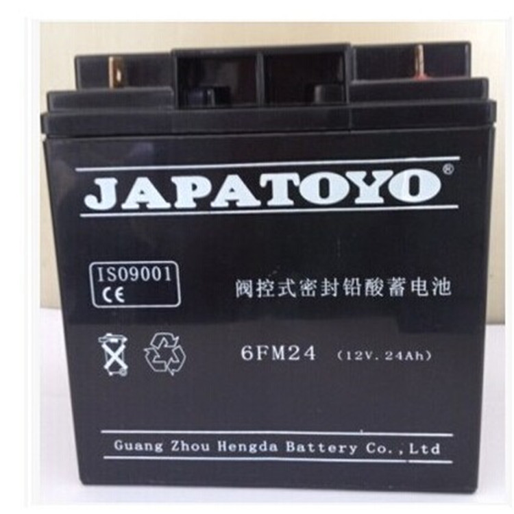 TOYO东洋6GFM24 12V24AH太阳能直流屏UPS/EPS 铅酸免维护蓄电池