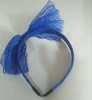 With bow, blue