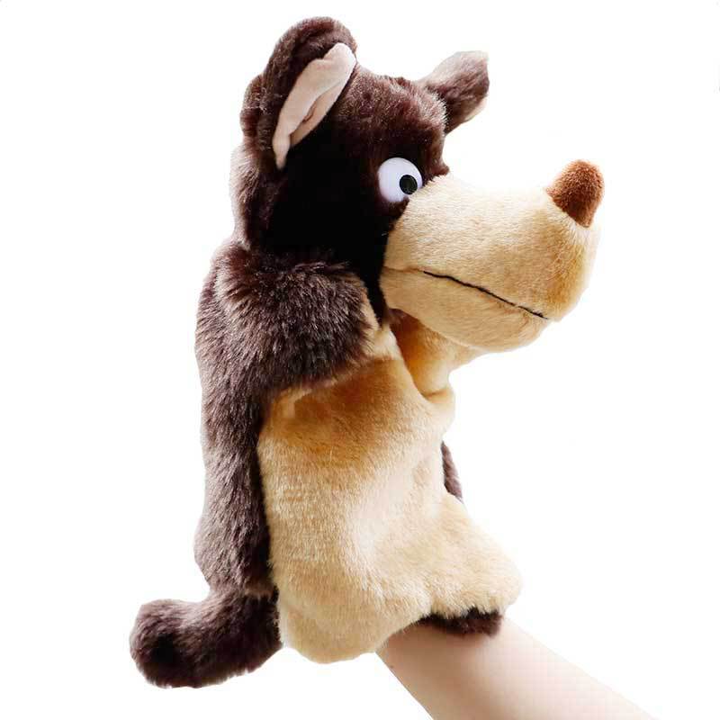 毛绒玩具手偶大灰狼动物造型仿真玩偶工厂直营跨境代理诚招分销
