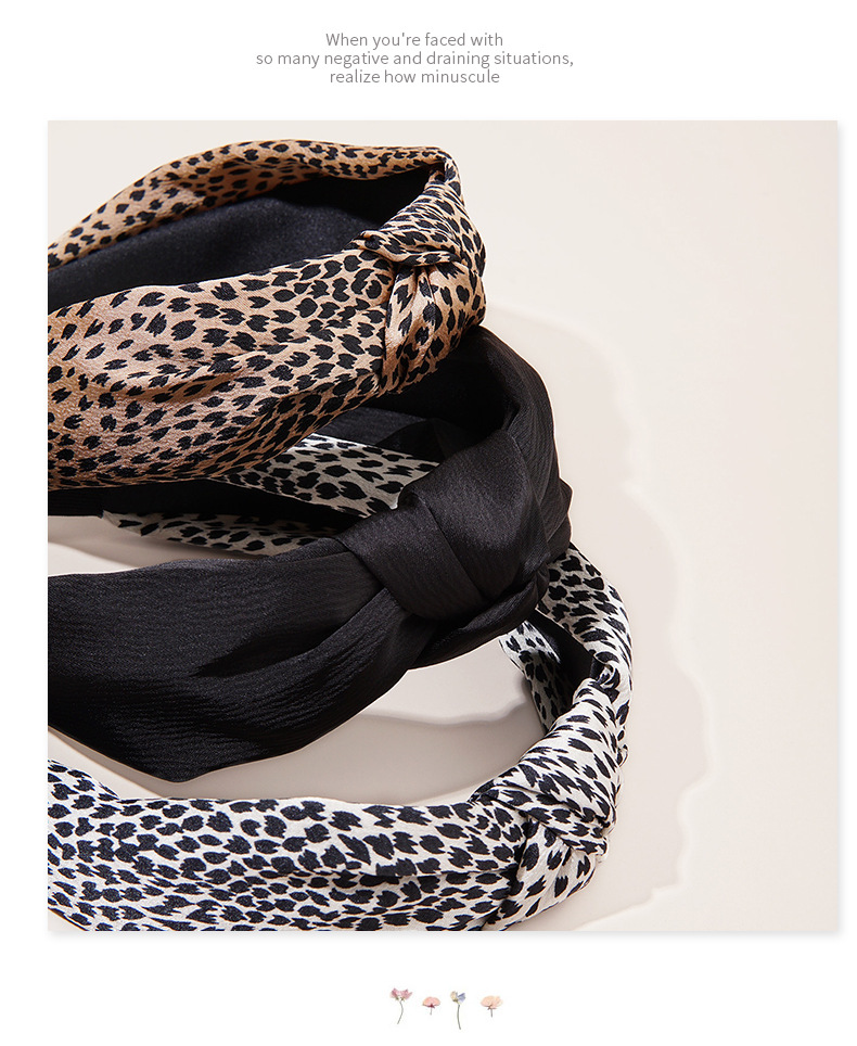 Retro Leopard Print Headband display picture 6