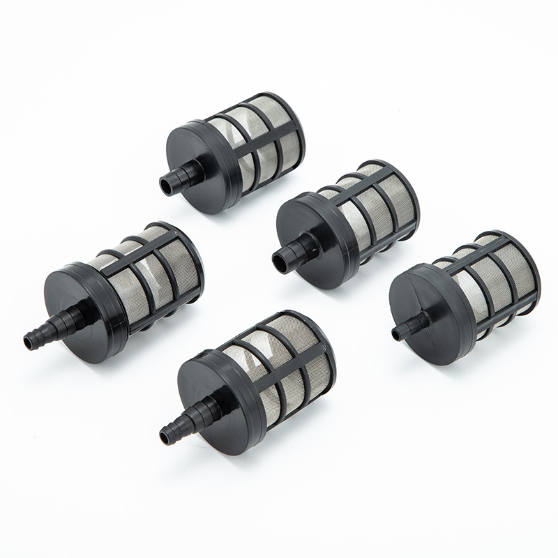 Drainage-blocking double-layer self-sucking water inlet filter cleaner inlet pipe filter connector water suction filter multi-specification
