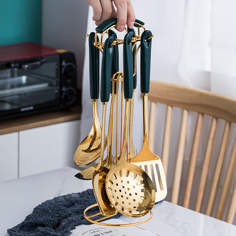 Nordic light luxury kitchenware set stai...