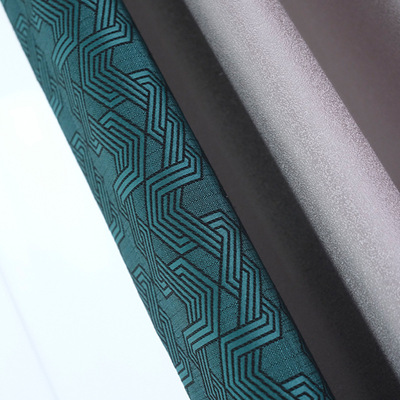 新中式遮光窗帘布 客厅卧室落地窗帘酒店别墅窗帘布批发一件代发