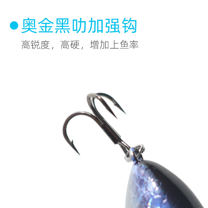 2 Pcs Popper Fishing Lures Hard Baits Bass Trout Fresh Water Fishing Lure