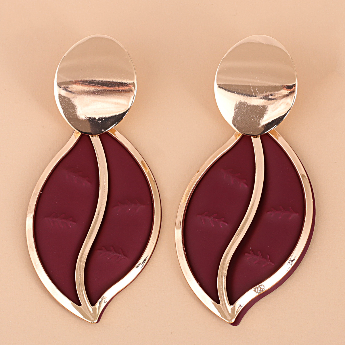 Boucles D&#39;oreilles Feuille De Plante De Mode display picture 5