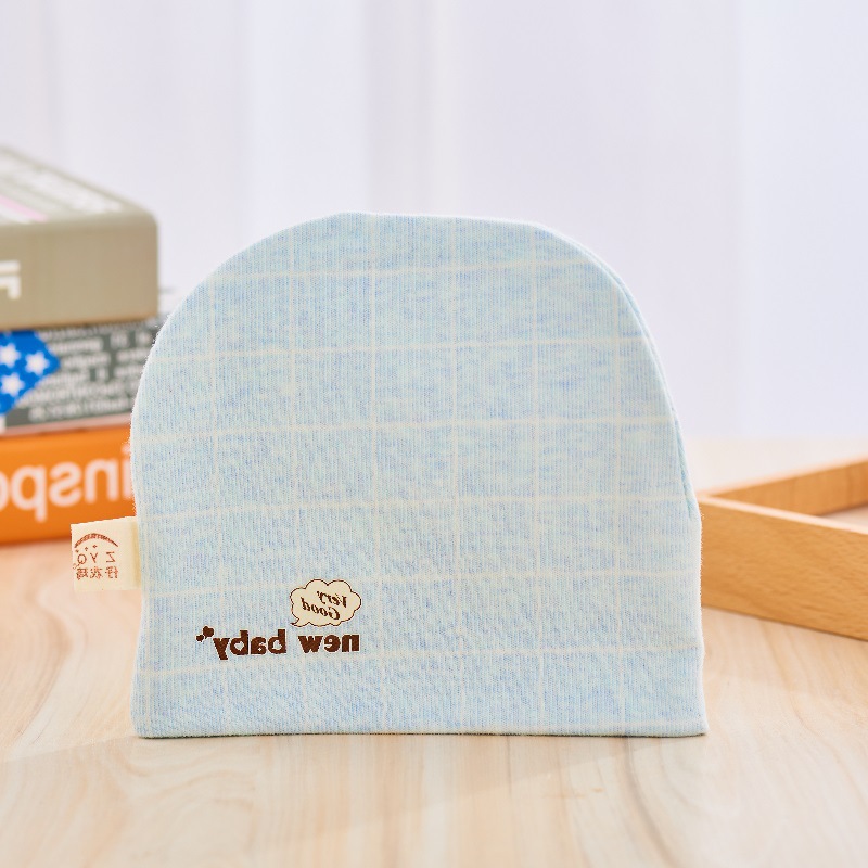 婴儿帽新生儿宝宝护卤气门胎帽0-3个月套头外出帽来图加工定制LOG