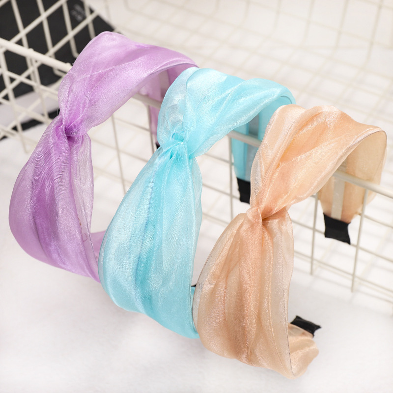 New Fashion Solid Color Wild Cheap Headband Wholesale display picture 3