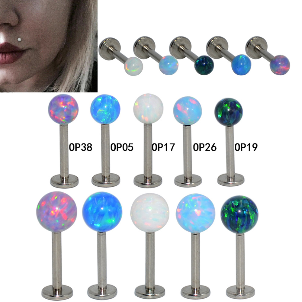 Hip-hop Ball Stainless Steel Polishing Unisex Ear Studs 1 Piece display picture 1