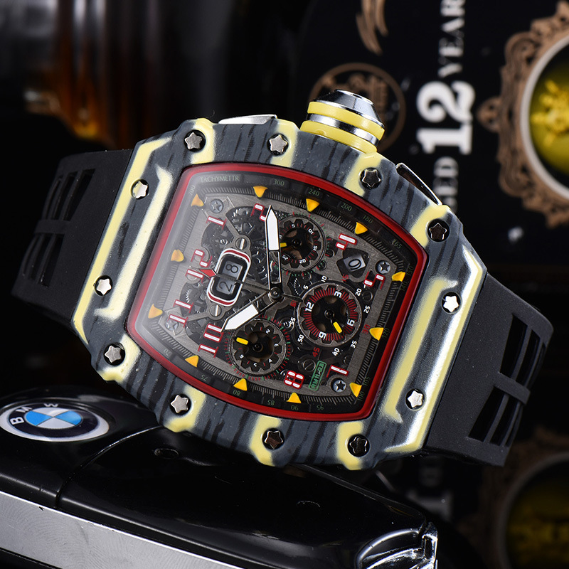 2023 nuovi produttori di orologi al quarzo a forma di barile a sei pin della serie cava intercolore da uomo_voghion.com