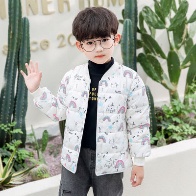 cht Autumn and winter new pattern children Down Internal bile jacket Children keep warm coat Long sleeve Children's clothing Boy Down Jackets