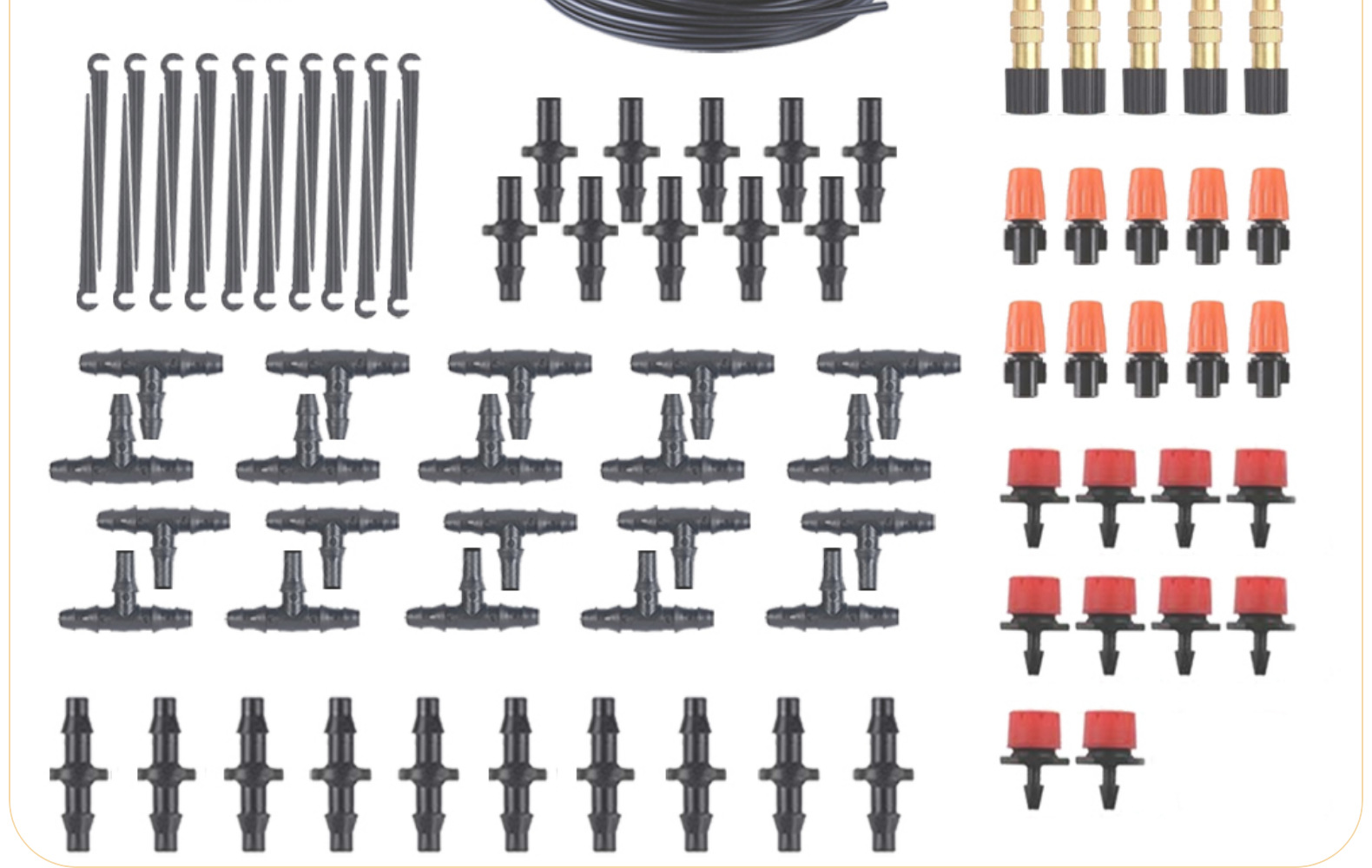 Set di irrigazione automatico a nebulizzazione per fiori, con timer, per giardino, di produzione europea e americana._voghion.com