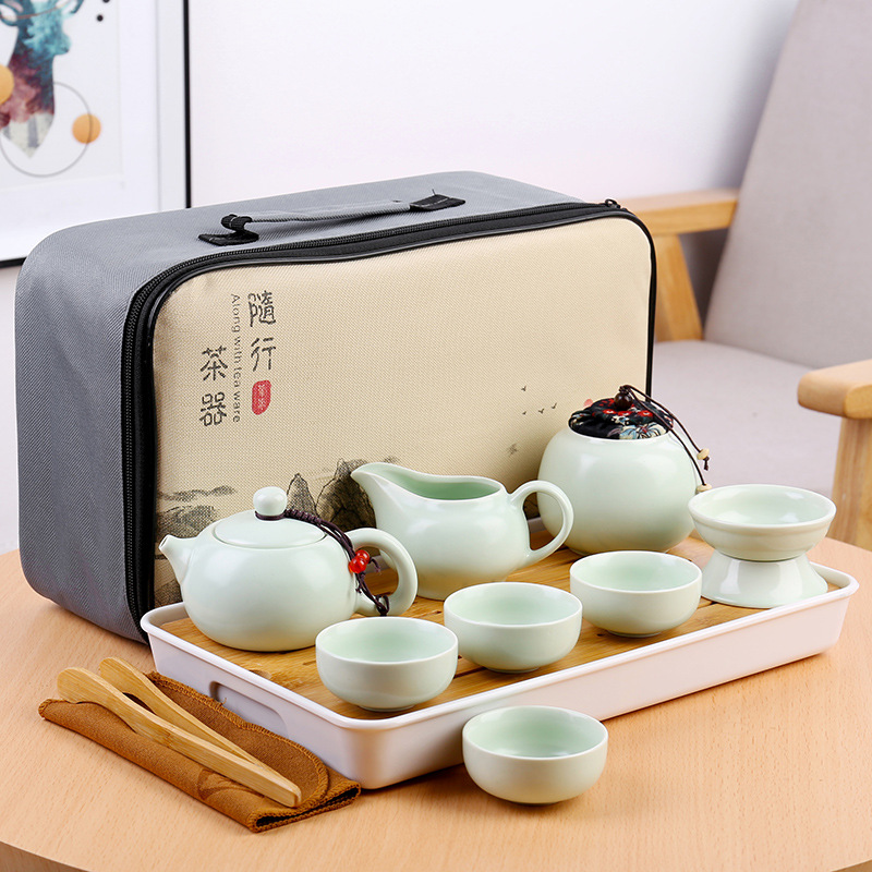 小礼品茶具 开门礼品茶具 伴手礼快客杯泡茶壶logo定制茶具 便携|ru