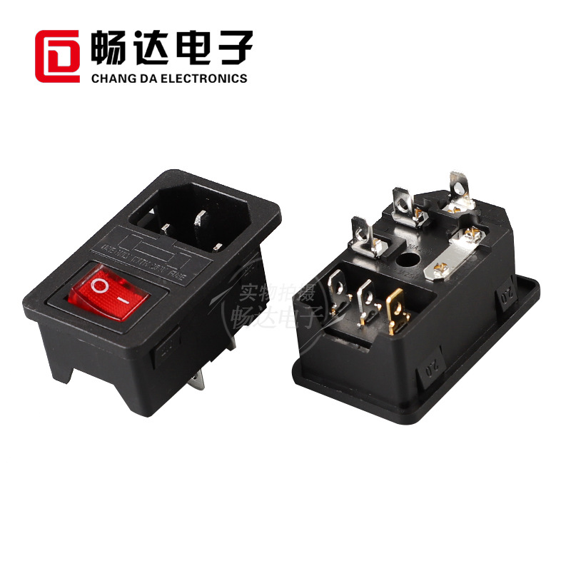 供应AC电源座二合一/三合一插座AC品字插座/八字插座/多功能插座