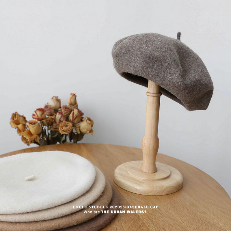 Unisex Wool beret woman retro autumn-winter everything breathable artist hat summer thin hipster woman_voghion.com