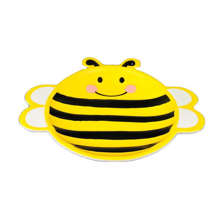 Children's Plate Bowl Melamine Mini Cute 8 Inch Children's Bee Plate Bee Bowl M3001C/D/F