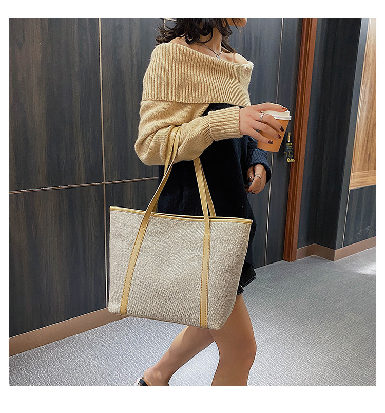 New Trendy Simple Portable Large-capacity Fashion One-shoulder Handbag display picture 35