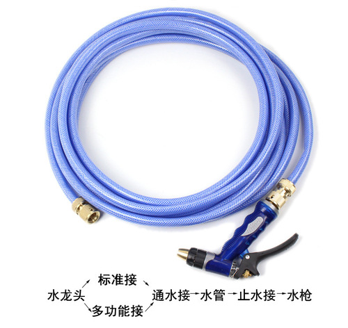 Pure copper 4-point water stop joint, water joint, extension joint, car wash water gun quick connect 1/2 union