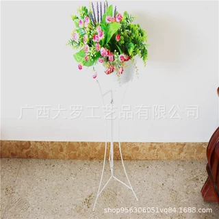 厂家直销批发创意三角支架铁艺花架花盆可收叠花架 简约墙角装饰