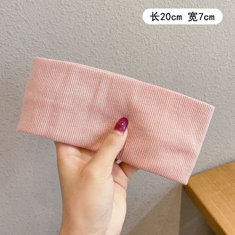 Ouyang Nana mismo estilo de banda de pelo de los deportes de las mujeres Red rojo todo partido sudor absorbente de salir corriendo de punto lavado de cara diadema pañuelo femenino