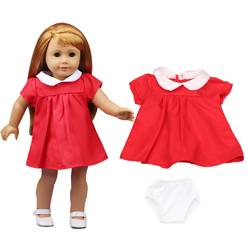 American girl 43cm 洋娃娃换装圣诞套 18寸美国女孩娃娃衣服套装