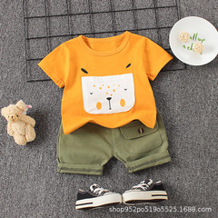 Children's Summer Outfit for Boys - Short Sleeve T-shirt and Shorts Set, 2023 New Style, Trendy and Cool Summer Clothing for Kids