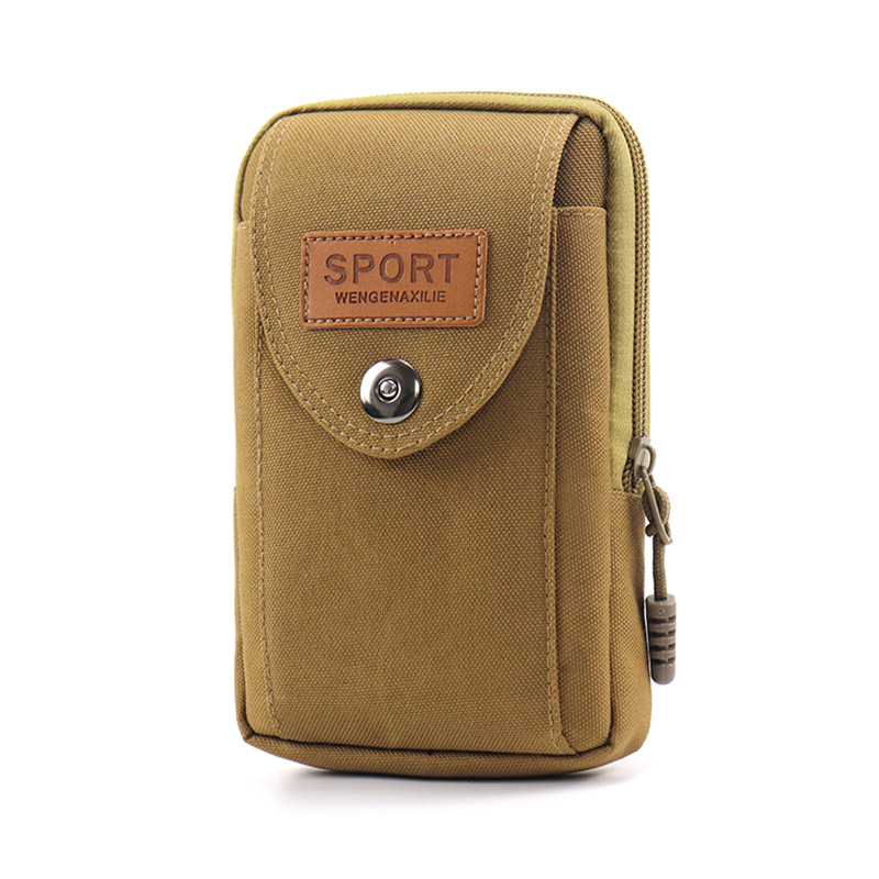 Teléfono móvil bolso de la cintura cinturón de los hombres caja del teléfono móvil impermeable al aire libre deportes cinturón multifuncional teléfono móvil bolsa vertical bolso colgante hombres