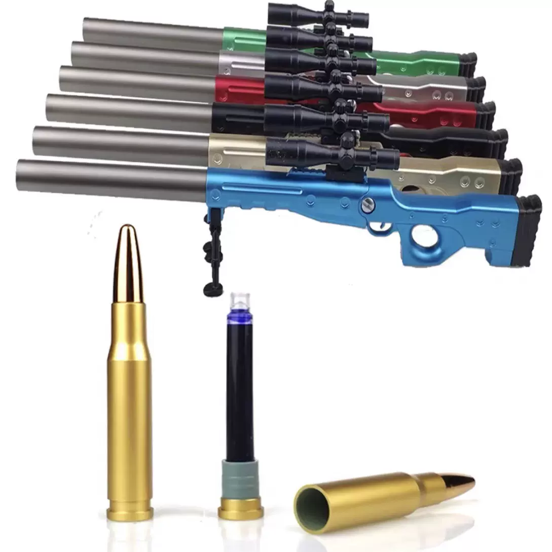 绝地求生AWM吃鸡钢笔98K钢笔男孩迷彩钢笔地摊货源